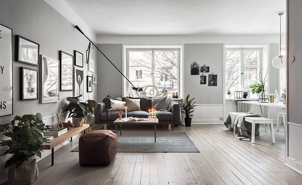 Scandinavian style apartment design image