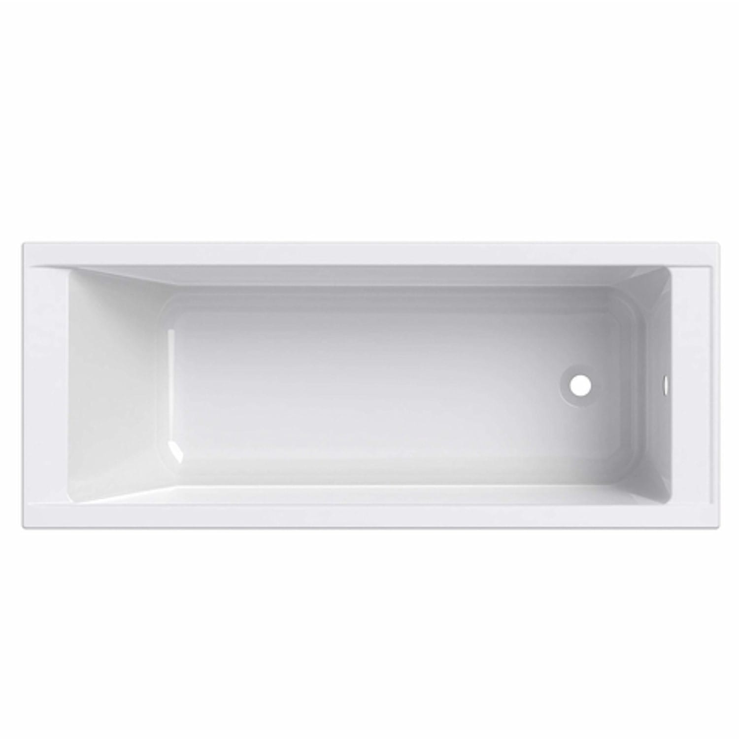 material Код: 520220 5342000 SUPERO Ванна акрилова прямокутна 160x70см, колір білий, в комплекті з ніжками SN14