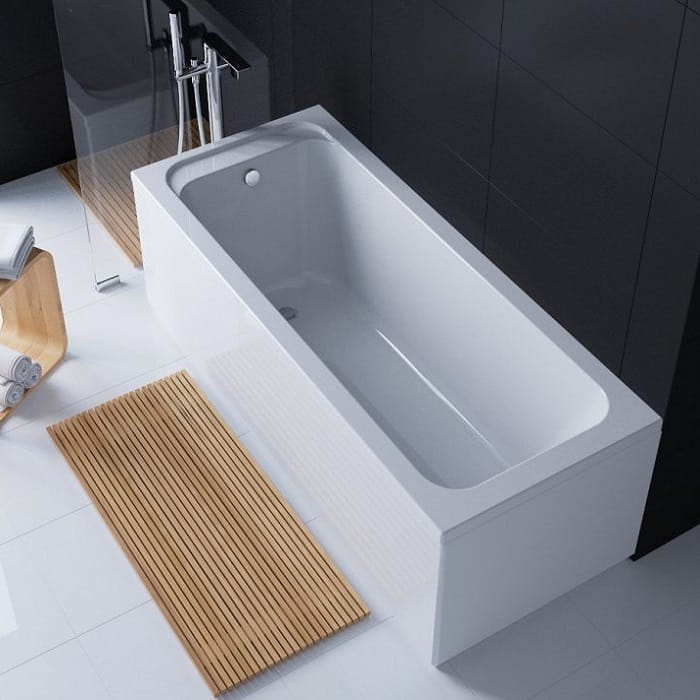 material Код- 499173 5343000 SUPERO Ванна акрилова прямокутна 170x70см, колір білий, в комплекті з ніжками SN14